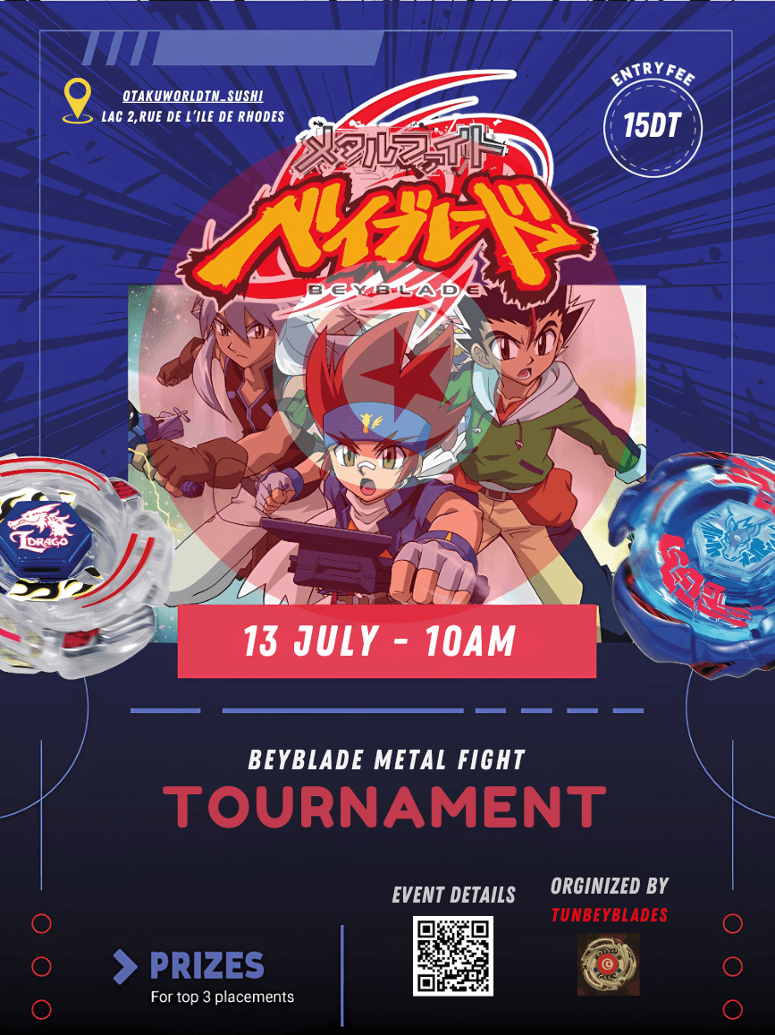 Metal Beyblade Tournament Tunisia 2025! - Beyblade news and offers in Tunisia