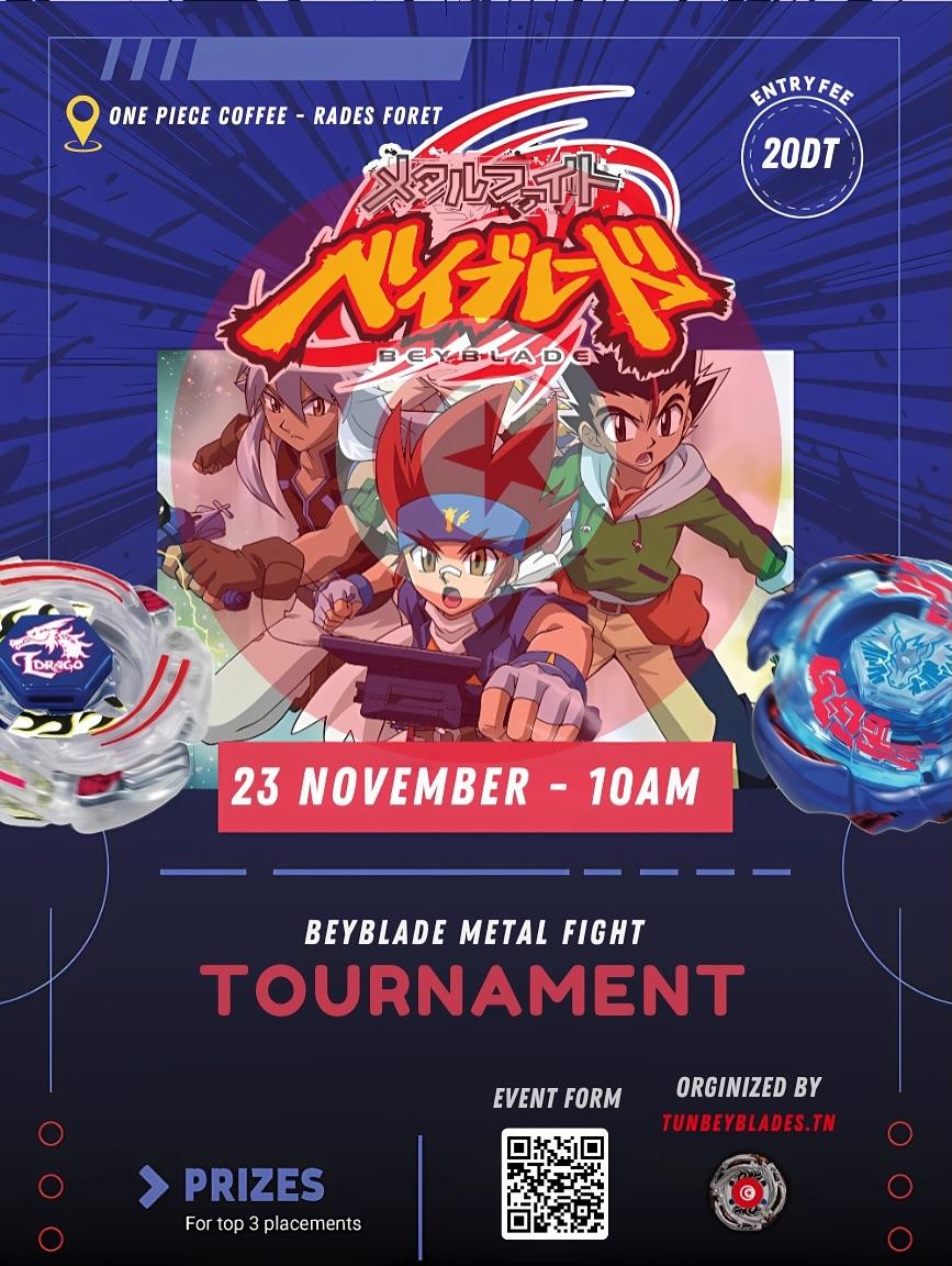 2nd TunBeyblades Metal Fight Beyblade Tournament - November 2025 - Beyblade news and offers in Tunisia